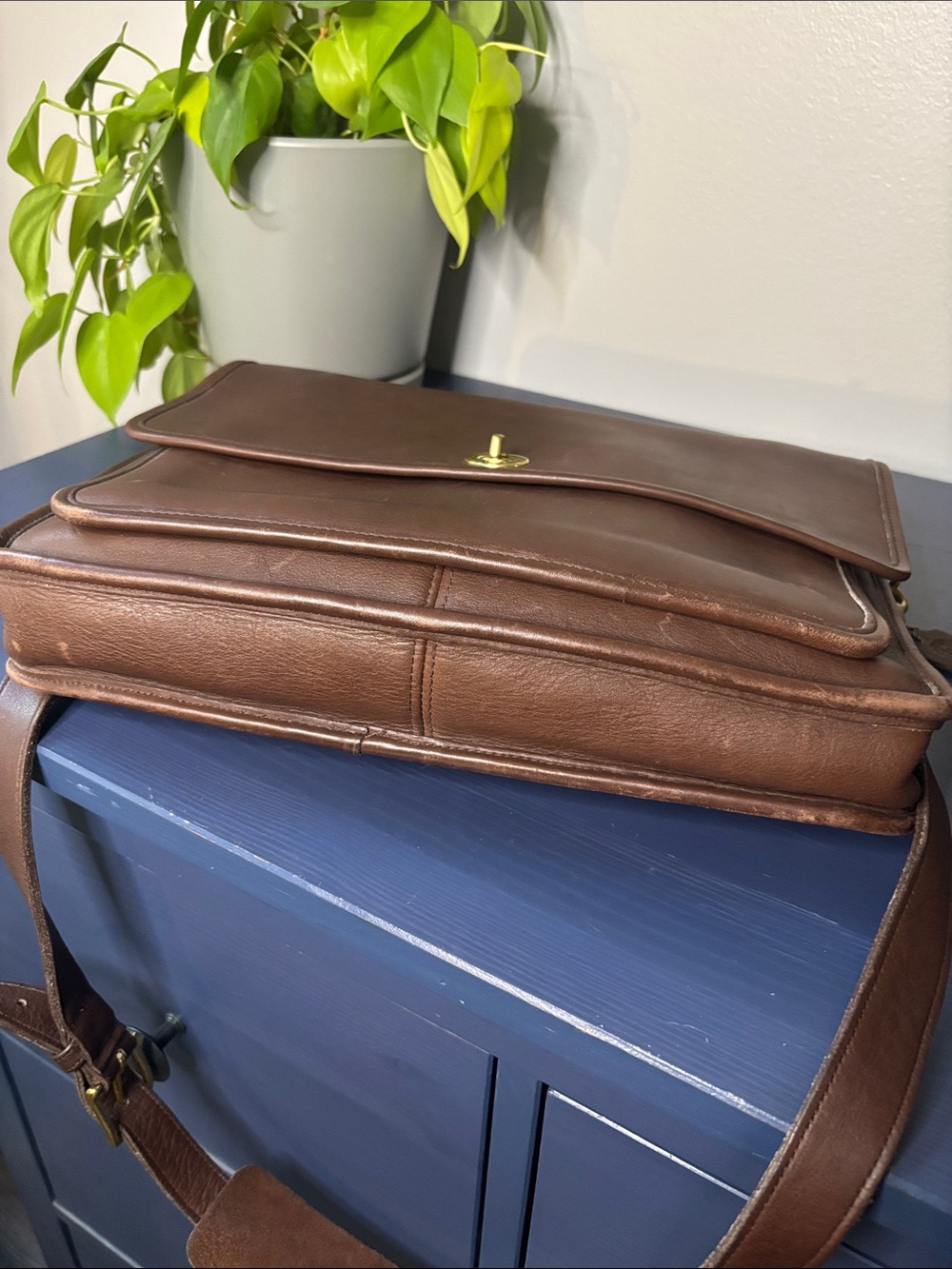 1999 COACH Brown Leather Colebrook Messenger Bag 5181 - Picture 8 of 8